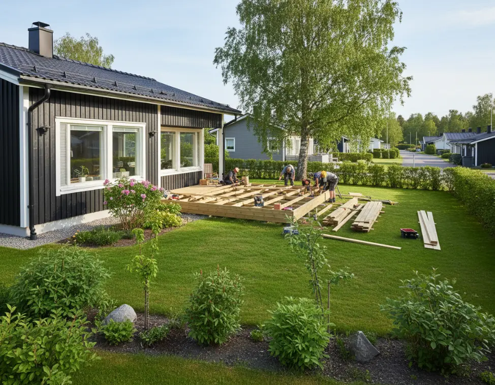 Terassin rakentaminen Tampere
